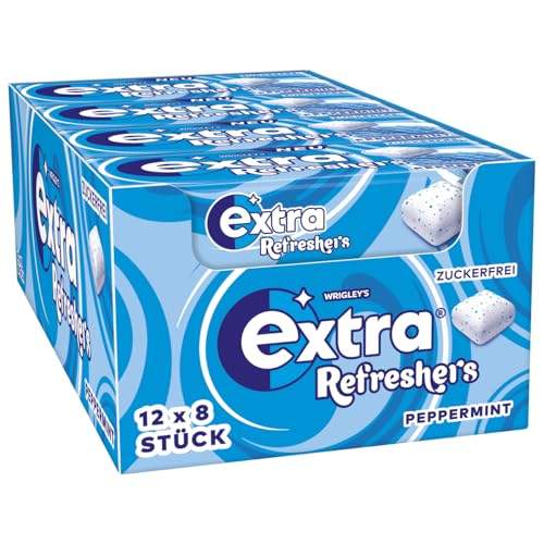 Entdecke den erfrischenden Genuss der EXTRA® REFRESHERS Peppermint – 12x8 Stück für das perfekte Geschmackserlebnis! #MintyFresh #ExtraRefreshers #SnackingDelight