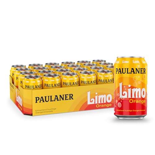 Paulaner Limo Orange • Erfrischungsgetränk Orangengeschmack•EINWEG (24x0,33l)