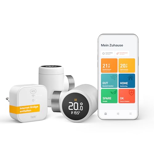 „Optimale Heizungssteuerung leicht gemacht: tado° Smartes Heizkörperthermostat X Starter Kit mit Bridge X – App & Sprachsteuerung für Alexa, Siri & Google Assistant! #EnergieSparen #SmartHome“