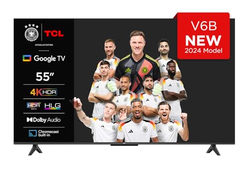 "Erlebe Entertainment neu mit dem TCL 55V6B 55 Zoll 4K Ultra HD Smart TV! 🌟 Tauche ein in HDR, Dolby Audio & Sprachsteuerung – perfekt für Google Assistant! #SmartTV #HDR #Technik"