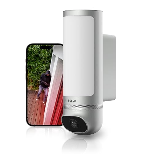 "Schütze Dein Zuhause mit der Bosch Smart Home Außenkamera II! 🌟 1080p Full-HD, integrierte Alarmsirene & Design-Leuchte - ideal für die Sicherheit! #Überwachung #SmartHome #Alexa"