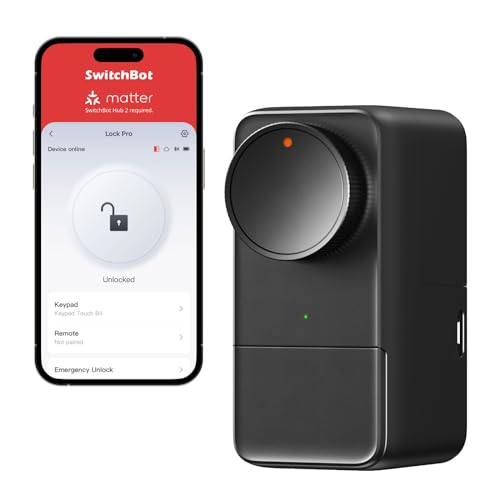 🔓 Entdecke das SwitchBot Smart Lock Pro: Das intelligente Türschloss für deine Vordertür! 📲🔑 Einfach installieren, per App oder Sprachsteuerung mit Alexa & Google bedienen! 🚪✨ #SmartHome #Sicherheit #Technik