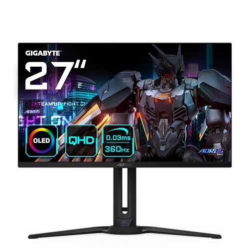 "Entfalte dein Gaming-Potential mit dem Gigabyte AORUS FO27Q3 – 27” OLED Monitor: 360Hz, 0,03ms Reaktionszeit, 2560 x 1440 QHD & FreeSync Premium Pro! #GamingMonitor #OLED #Gigabyte"