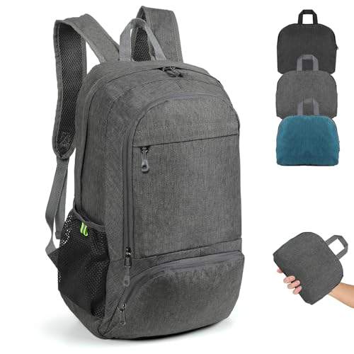 TAN.TOMI Ultraleichter faltbarer Wanderrucksack, kompakter Tagesrucksack für Outdoor, Trekking, Damen und Herren