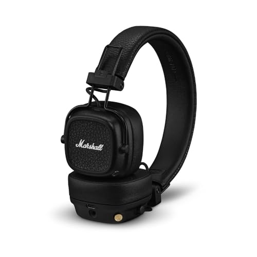 Entdecke den Marshall Major V Bluetooth Kopfhörer: 100 Stunden Spielzeit in elegantem Schwarz! 🎧✨ Hol dir den ultimativen Sound & Style! #BluetoothKopfhörer #Marshall #Musikgenuss