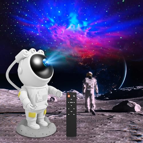 Verwandle dein Schlafzimmer in ein magisches Universum! 🌌✨ Entdecke den LED Sternenhimmel Projektor: Astronaut Galaxy Nachtlicht mit Timer, Fernbedienung & 360° Rotation! #HomeCinema #Stimmungslicht #Nachtlicht