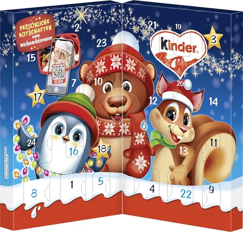 Entdecke den ultimativen Kinder Mix Tisch-Adventskalender! 🎄🍫 113g voller leckerer Schokoladen-Spezialitäten! Perfekt für die Vorfreude! #Adventskalender #Schokolade #Weihnachten2023