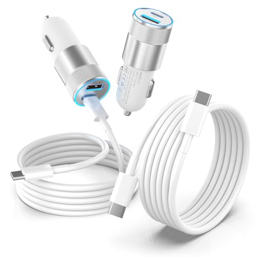 "Schnellladegerät für Auto: 48W USB-C Zigarettenanzünder Adapter mit 2 Kabeln für iPhone 15, Samsung, Xiaomi & mehr! 🚗⚡ #Autoladegerät #Schnellladung #Gadgets"