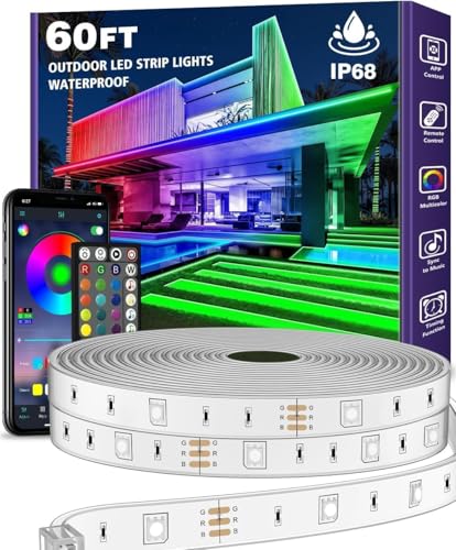 "Entdecke die AILBTON 18M IP68 Outdoor LED Streifenleuchte: Wasserdicht, App gesteuert & Musik-Synchronisation! Perfekt für Balkon, Terrasse, Garten und Pool! #LEDLicht #Outdoor #Beleuchtung"