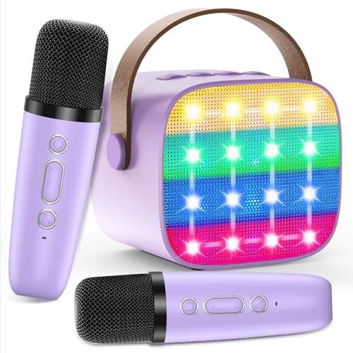 🎤🎶 Entdecke die perfekte Karaoke Maschine für Kinder! Mini Karaoke mit 2 Mikrofonen für Jungen & Mädchen (3-12 Jahre) – Tragbarer Bluetooth Lautsprecher mit Stimmeffekten & LED-Highlights! #Karaoke #KinderSpaß #Geschenke