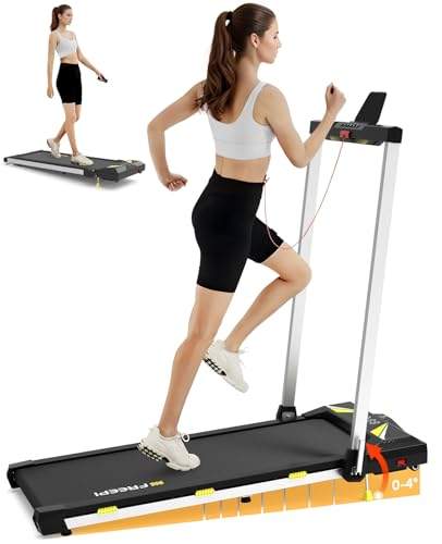 Freepi 4 in 1 Laufband für Zuhause mit Neigung 1-6km/h 2.5PS Motor mit Fernbedienung, Walking Laufband Pad Schreibtisch ragbar Heim-Fitnessgerät