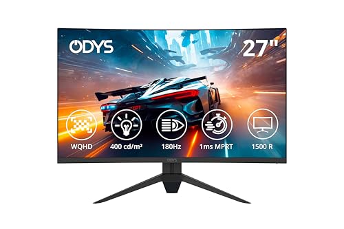 „Erlebe Gaming in einer neuen Dimension! Der Odys Q27 PRO-X Curved Monitor: 27 Zoll, 180 Hz, WQHD, 3,7 ms Reaktionszeit & HDR. Perfekt für jedes Setup! 🔥 #GamingMonitor #Odys #CurvedMonitor“