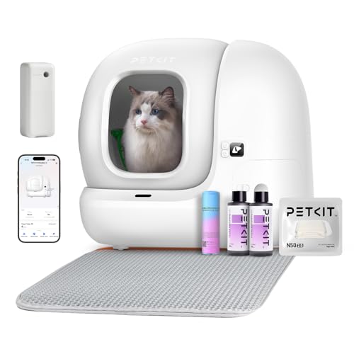 petkit pura max 2 selbstreinigende katzentoilette, 76l, app-steuerung, geruchsbeseitigung