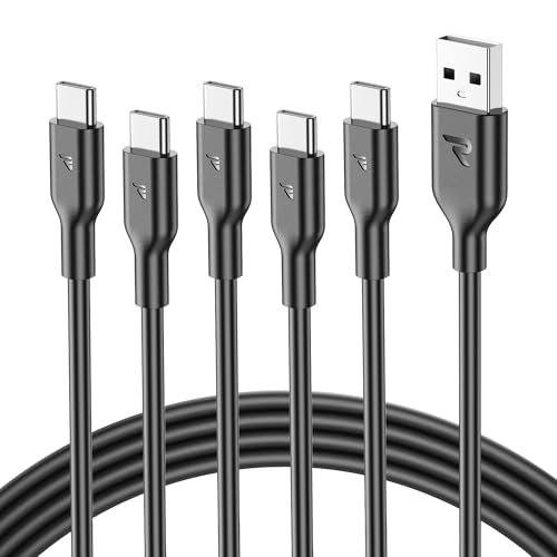 🚀 Ultimative Ladepower! RAMPOW USB-C Kabel 5Pack (1M) - QC3.0 Schnellladung für iPhone 16/15, Samsung S23/S22, iPad & Xiaomi! #Schnellladen #USBCTypC #iPhoneLadekabel #TechGadgets