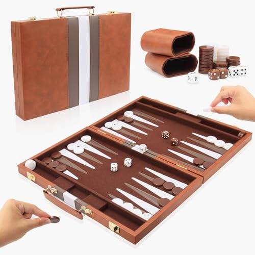 „Entdecke das Tlater Backgammon-Set für Kinder – 11 Zoll Klassik im Premium-Lederetui! Perfekt für Reisen & Familienabende! Jetzt spielen! #Backgammon #Familienzeit #ReiseSpiel“