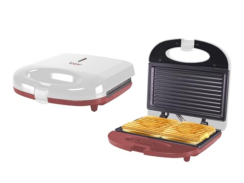 "Genuss für Zuhause: BEPER P101TOS010 Elektro-Toaster in Weiß/Rot – 750W, mit Antihaftplatte, Grillfunktion & mehr! #Küchengeräte #Toaster #Kochen #Gadgets"