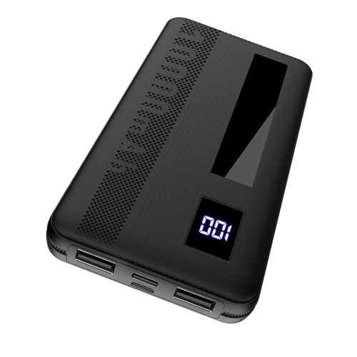 "Entdecke die ultrastarke 10000mAh Power Bank: Klein aber leistungsstark! Mit USB C Port, LED Display und 2 Ausgängen – das perfekte tragbare Ladegerät für Smartphone & Tablets! #PowerBank #Ladegerät"