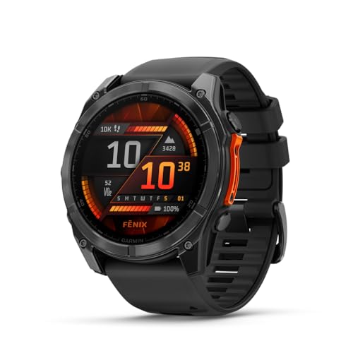 "Entdecke die Garmin fēnix 8 51mm: Deine ultimative Multisport-Smartwatch! 🌟 1,4" AMOLED-Display, TOPO-Karten, Taschenlampe, 80+ Sport-Apps, Musik & mehr! #Garmin #Smartwatch #Sport #Outdoor"