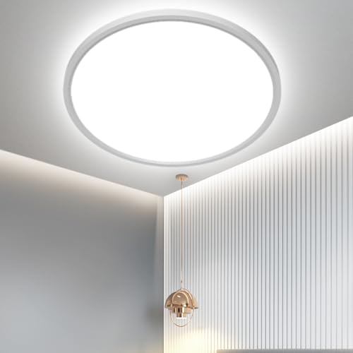 Entdecke die OTREN LED Deckenleuchte – Moderne 4000K Badlampe in flachem Design! Ideal für Badezimmer, Wohnzimmer & Schlafzimmer. IP44, Ø23CM! #LED #Deckenleuchte #Badezimmer #ModernesWohnen