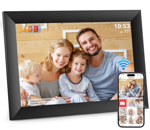 "Entdecken Sie den Hesmor 64GB Digitalen Bilderrahmen mit WiFi: 10,1 Zoll IPS Touchscreen, perfekte Foto- & Video-Teile überall! #DigitalerBilderrahmen #Frameo #WiFi #IPS #Fotografie"