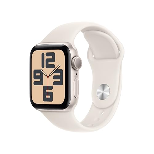 "Entdecke die neue Apple Watch SE (2. Gen) – GPS 40 mm Smartwatch in elegantem Polarstern mit Sportarmband! 💪🏽 Verfolge Fitness & Schlaf, erkenne Unfälle & messe deine Herzfrequenz! #AppleWatch #FitnessTracker"